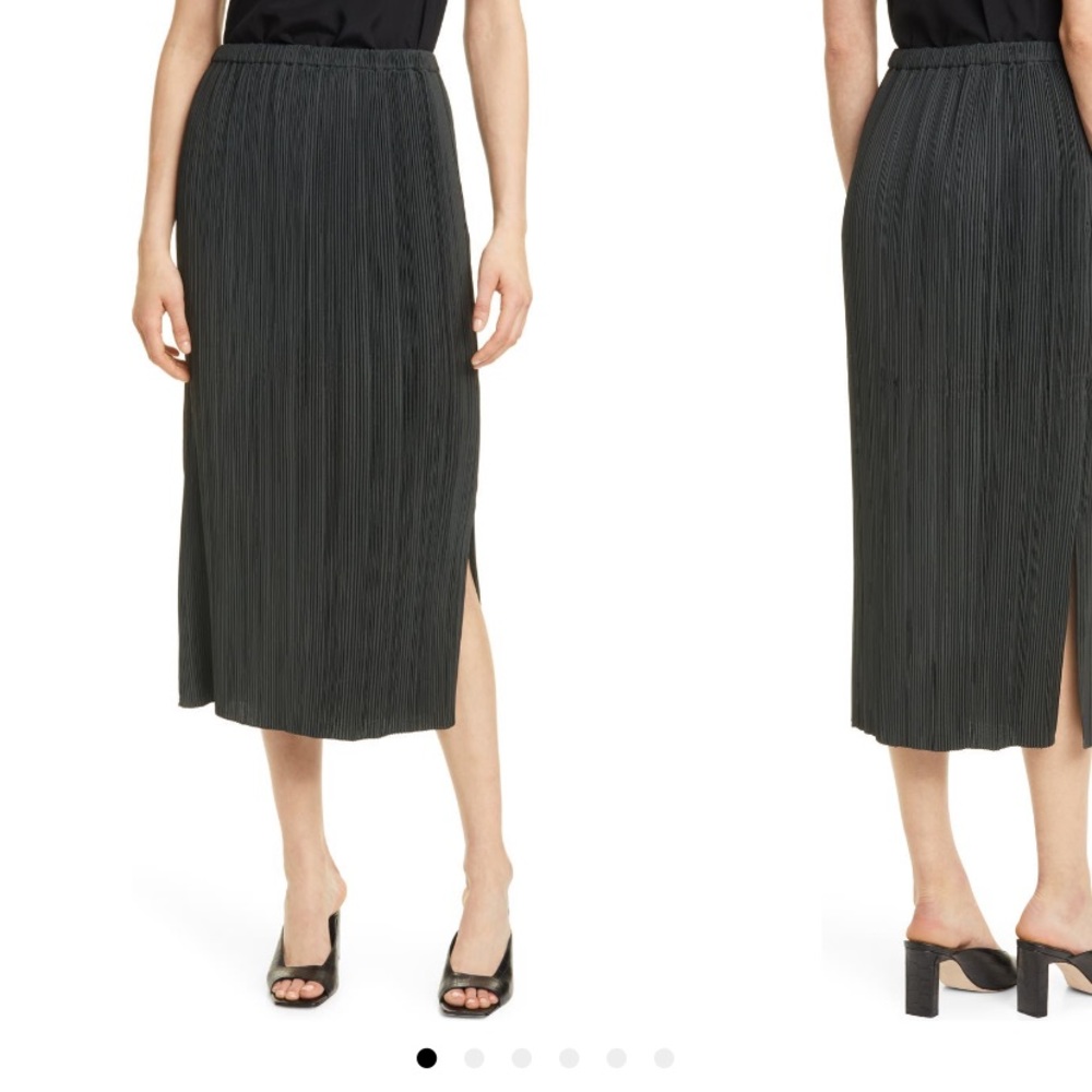 🆕CLUB MONACO│Plisse MIDI Skirt (Dark Olive XS)